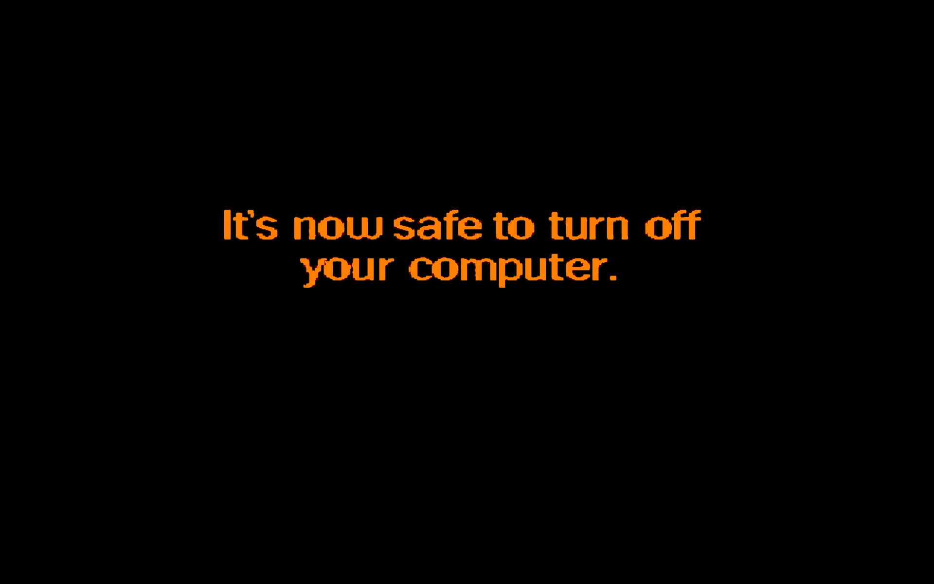 safe to turn off your computer